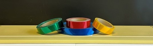 400' x .010",transparent color shelf strip roll